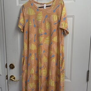 Ambre Multicolor Short Sleeve Dress Dole Whip!